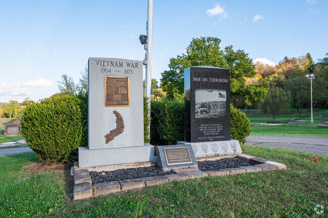 A memorial commemorating Vietnam War veterans and more can be visited at the front of Bethlehem Community Park.