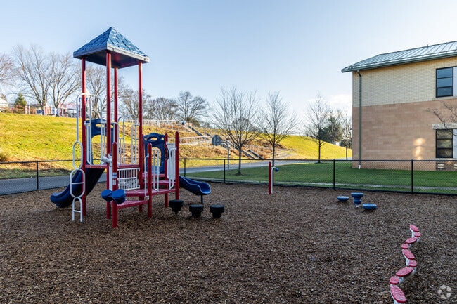 Here is one of the playground areas at Davis Elementary School.