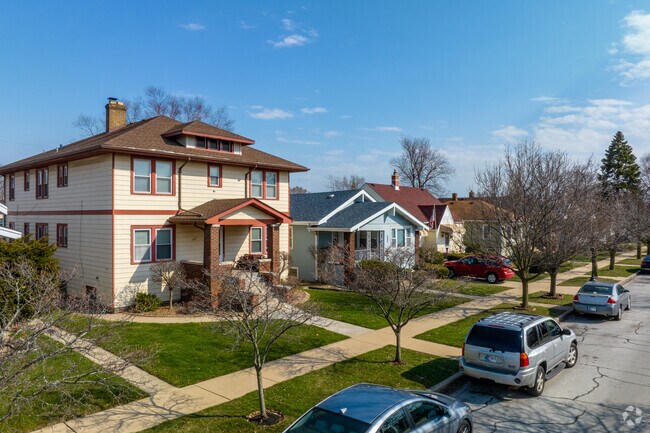 You can find beautiful rows of homes in Whiting that have a unique style.
