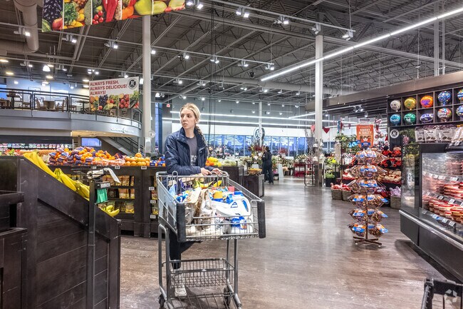 You can find fresh produce and all your grocery essentials at the Hornbacher's located near Sheyenne Park.