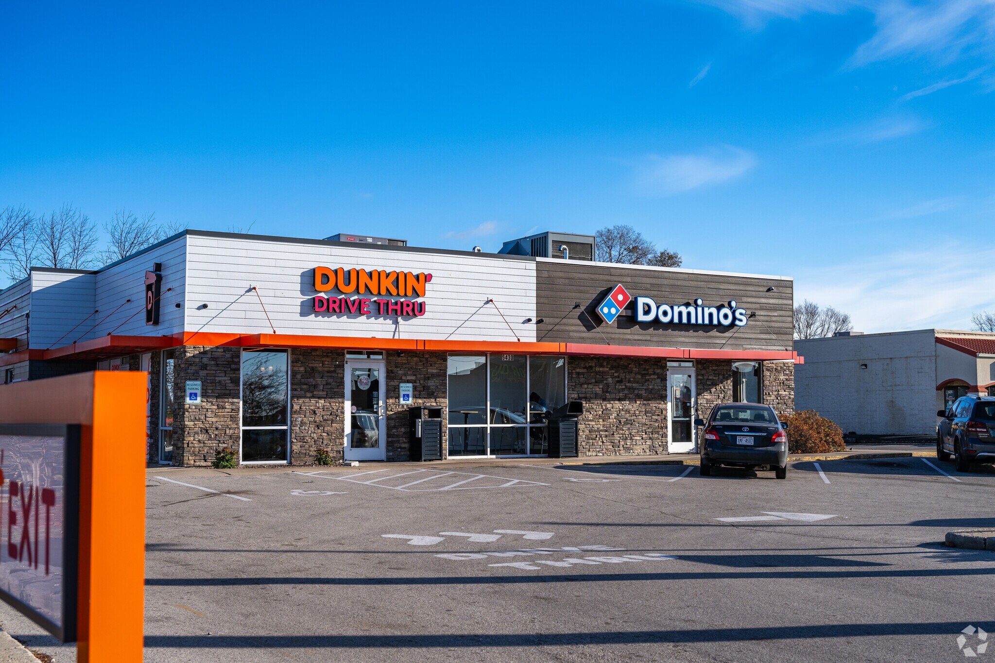 Stop at Park Knoll's Dunkin or grab a pizza for the family.