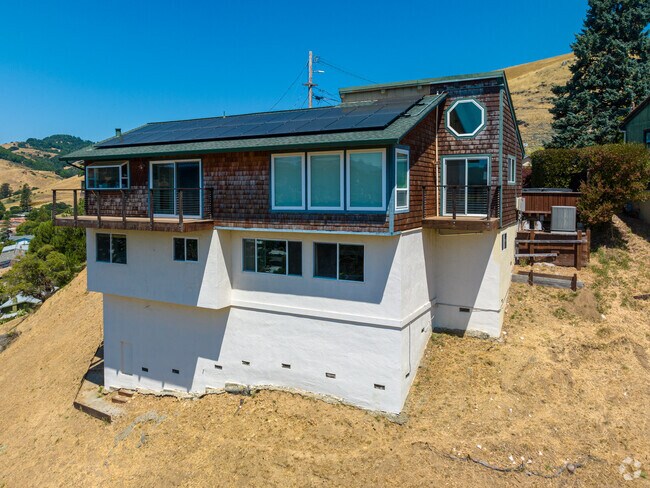 This home sits atop a hillside overlooking Terra Linda