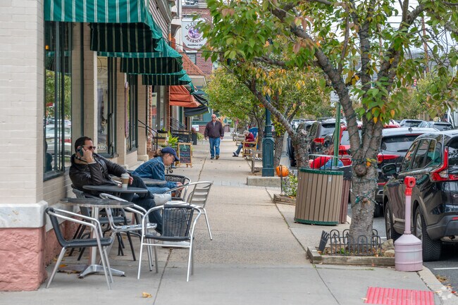 Downtown Clinton features restaurants and boutiques in a walkable setting.