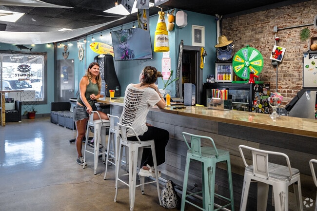 Stop by the Dive to catch up with friends in The Hyde.