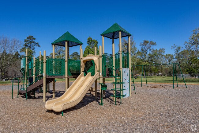 Children of all ages love to play on the Freed Park playground in Spring Branch East.