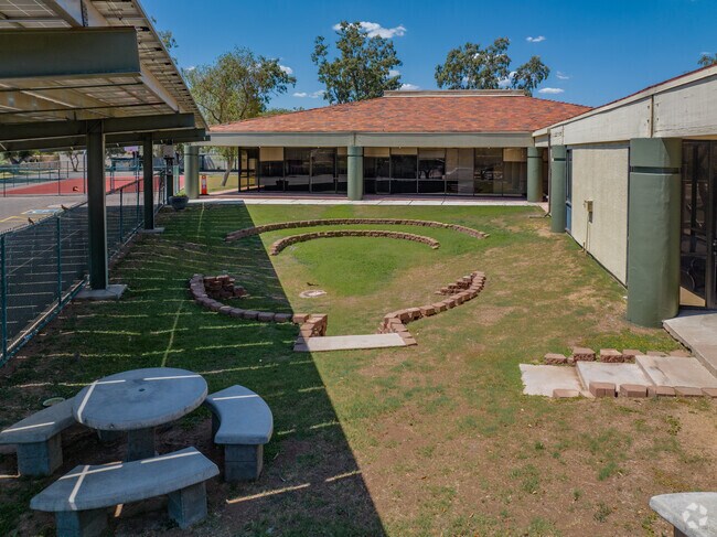 ACAA Middle School is equipped with a small amphitheater for student use.