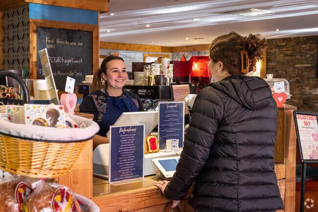 Enjoy a latte with a freshly baked pastel de nata from Watchung's POURtuga Coffee House.
