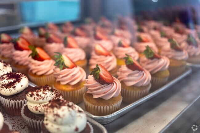 Grab a strawberry shortcake with whipped icing cupcake at Pro Cakes Hillcrest Heights.