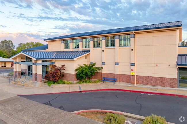 Benches are available for students of Bukeye School Of The Arts waiting for pickup.