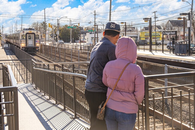 The NJ Transit train stops in nearby Point Pleasant Beach.