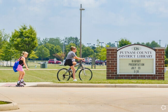 Kids often bike, walk or skate to the Putnam County Library in Ottawa.