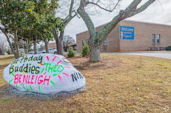 Randleman Elementary School spirit rock.
