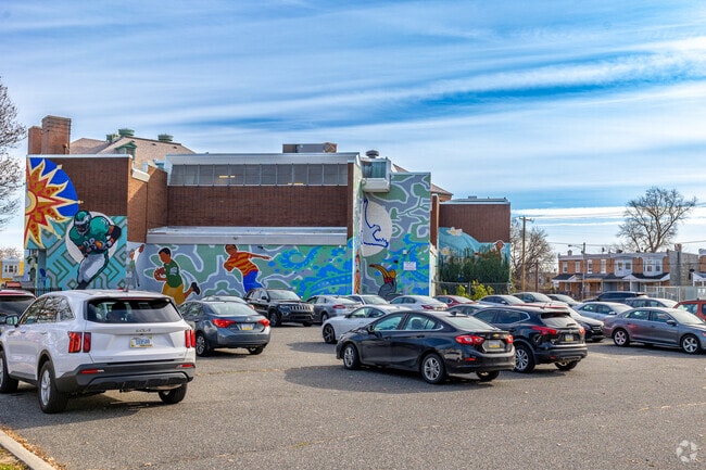 Faculty and staff enjoy private parking at William C. Bryant School.