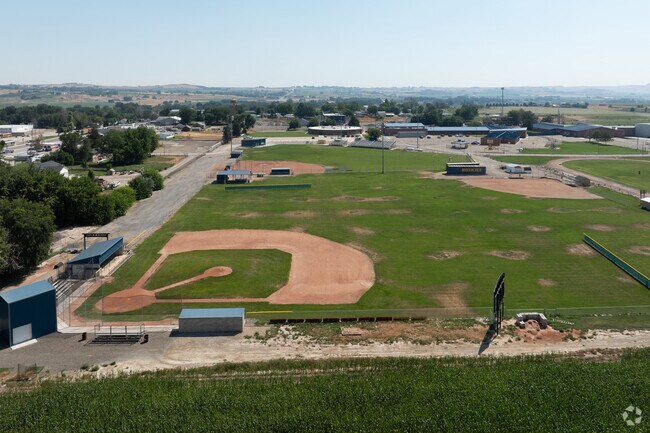 Baseball diamonds at Marsing Middle School.