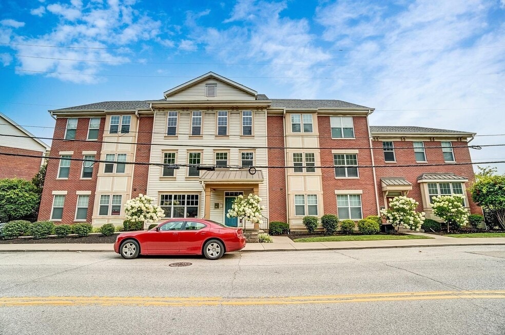 Front of condo building in the Marburg Square community