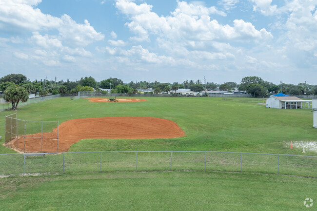 Ocean Breeze Elementary School has a full football field and baseball diamond.