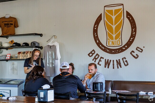 Enid Brewing Co. brings residents and friends together for a night out.