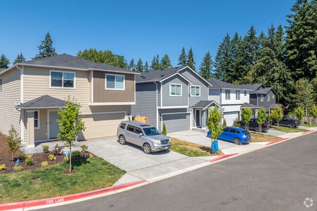 Contemporary new homes in Parkwood offer sleek design and modern living spaces.