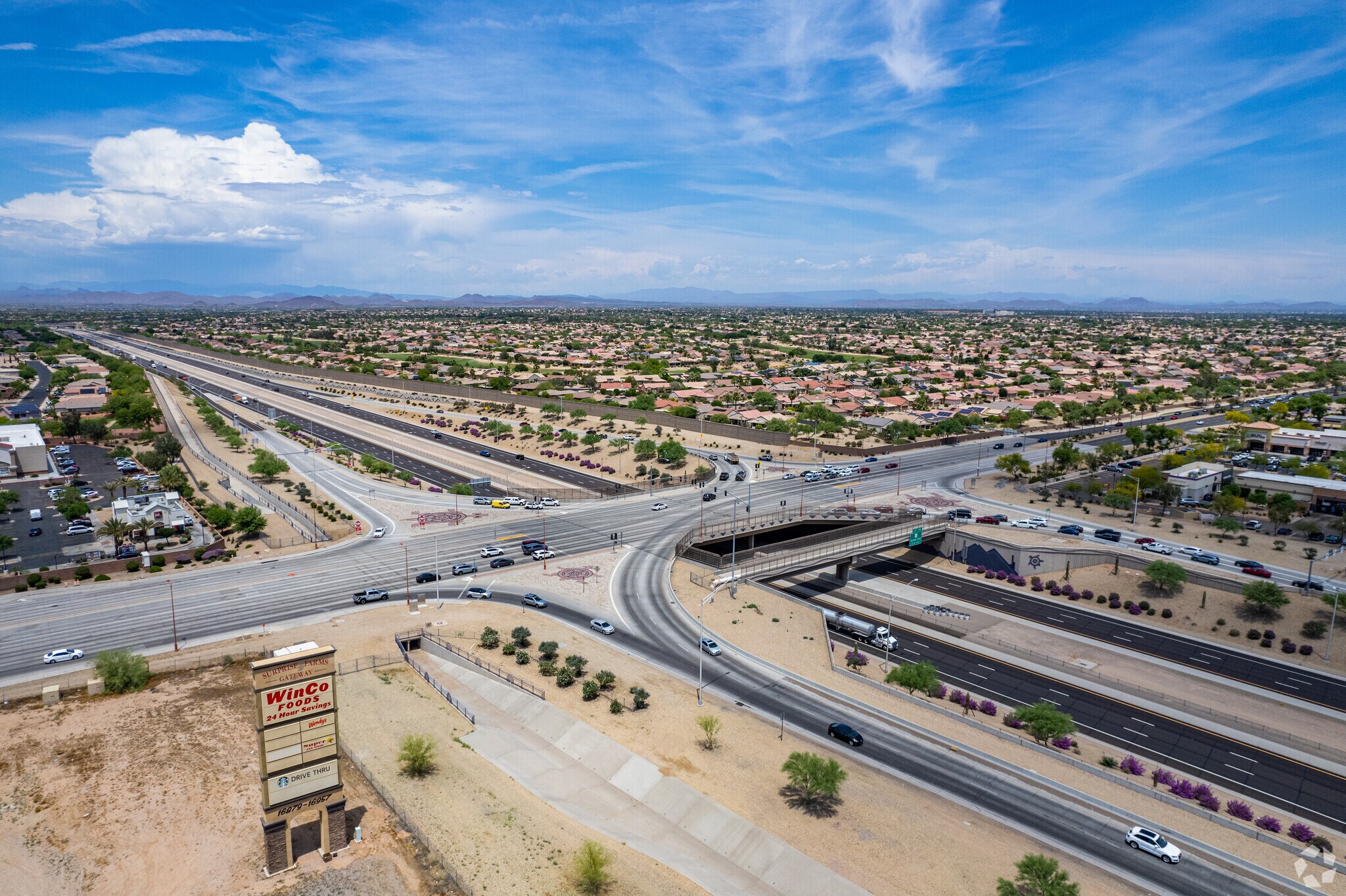 Smooth commutes on Arizona State Route 303 in Surprise Farms.