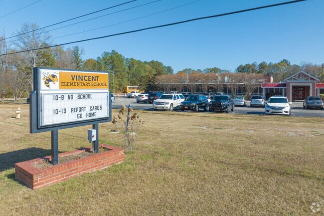 Vincent Elementary School is where your elementary school age children can attend.