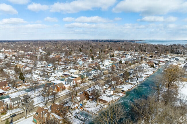 The Jefferson Chalmers community is nestled along the local canals.