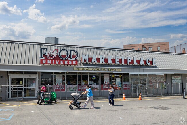 Food Universe Marketplace in Bellerose Terrace is a go-to for groceries and essentials.