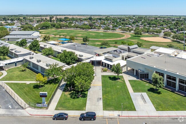 The entrance to Firebaugh Middle School in Firebaugh.