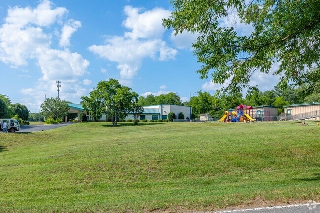 Born Again Christian Academy has green space and a playground for students in Nashville.