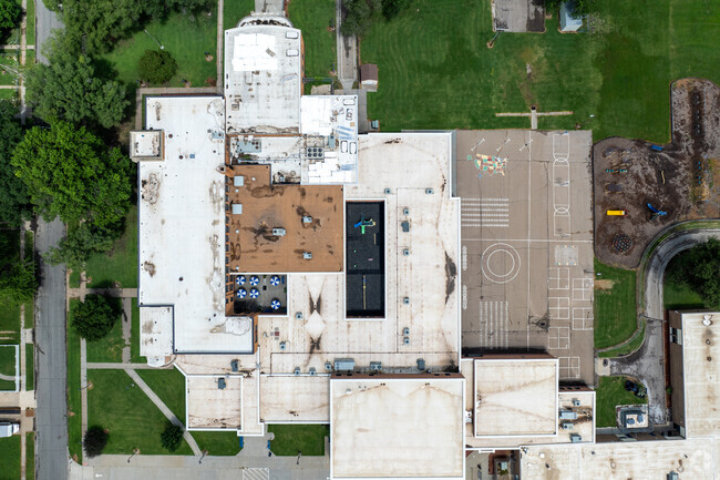 This is a top down view of State Street Elementary School.
