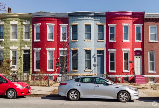 More classic row homes like these are common in the Abell neighborhood.