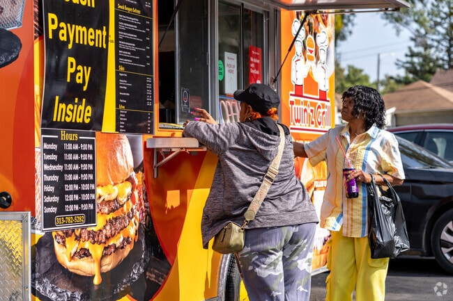 Food trucks are a common sight in and around Detroit's Von Steuben neighborhood.