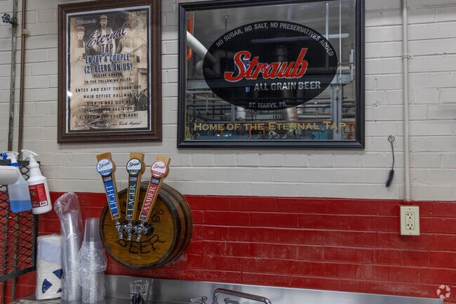 Head to Straub Brewery in St. Marys for their eternal tap.