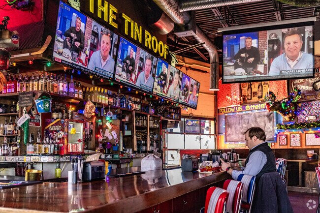 Locals enjoy getting a drink at The Tin Roof in McEwen.