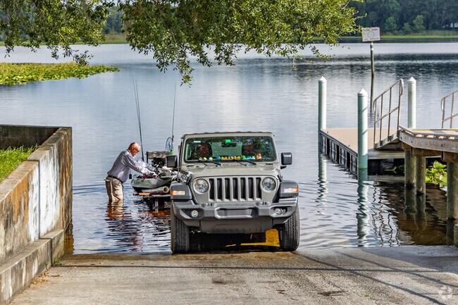 Eden Park has a public boat ramp for lake access and fishing.