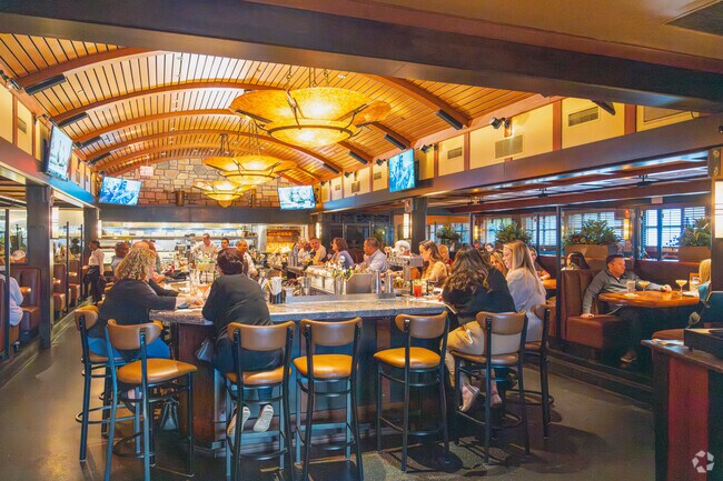 Redstone American Grill is just outside of Barton Run and features a popular happy hour.