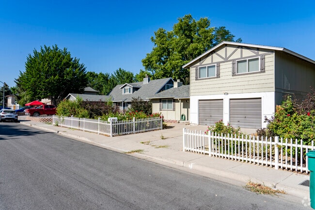 The Huffaker neighborhood contains a mix of split-level and Ranch style properties.