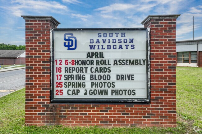 South Davidson High School shares a campus with South Davidson Middle School in Denton, NC.