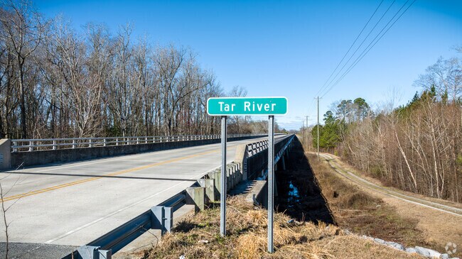 The Tar River, in Tarboro, is named after the area's pine forests, which were a source of tar.