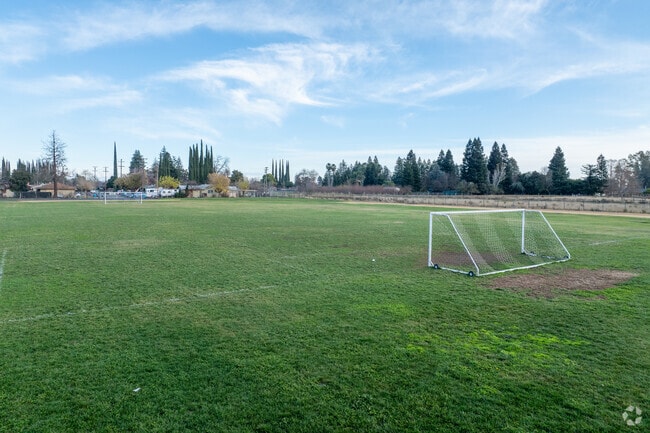 Live Oak Middle School students can play soccer on the field.