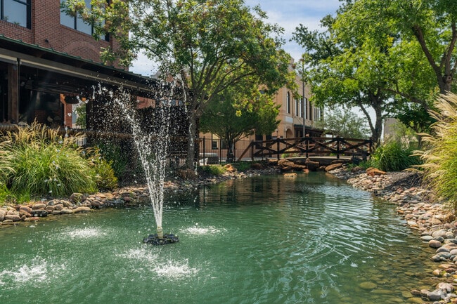 Several ponds and fountains can be found at Bartonville Town Cetner.