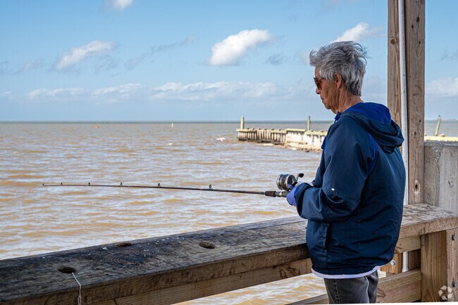 Fishing at Bellefontaine Marsh Preserve is a favorite activity near Gulf Park Estates.