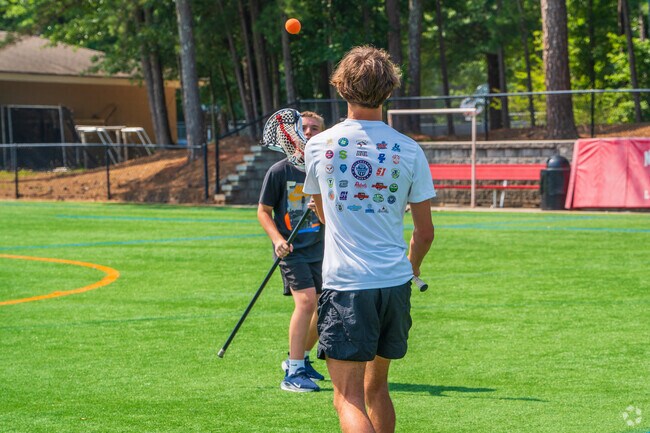 You might find local athletes working on their stick skills on the turf fields at the Newtown Park near Rivermont.