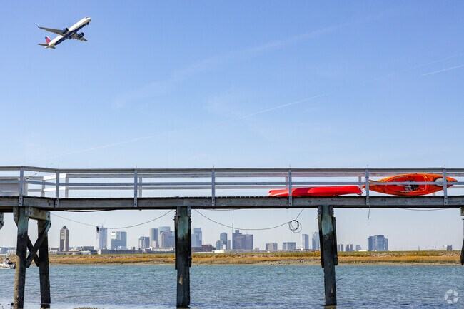 Boston-Logan Airport can be found nearby for domestic and international flights.