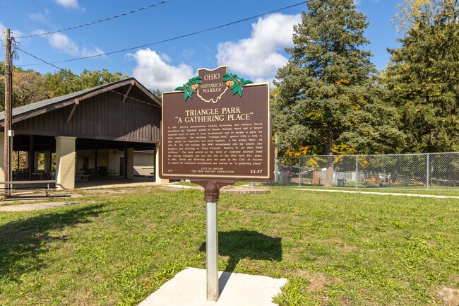DeWeese is home to the historical Triangle Park, which offers greenspace and gazebos.