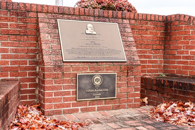 The memorial site in Harmony dedicated to J.M. Robertson.