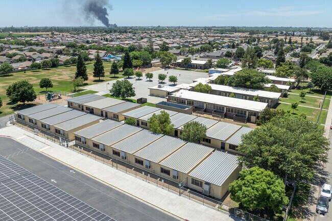 A view of the campus at Sierra Vista Elementary School in Madera.