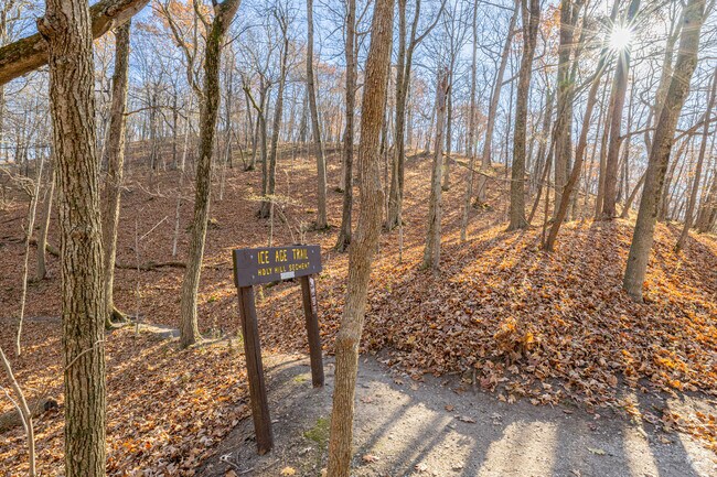 The Ice Age Trail through Erin offers miles of scenic hiking.