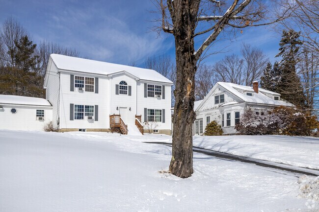 Classic New England homes dot the landscape of North Yarmouth.