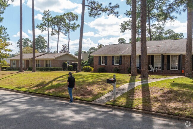 Residents enjoy walking around the tree lined neighborhoods.
