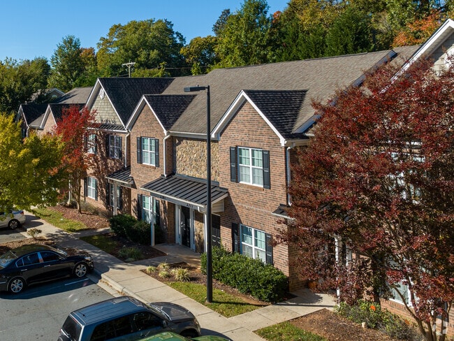 Modern brick townhomes are available in Reynolda Park.